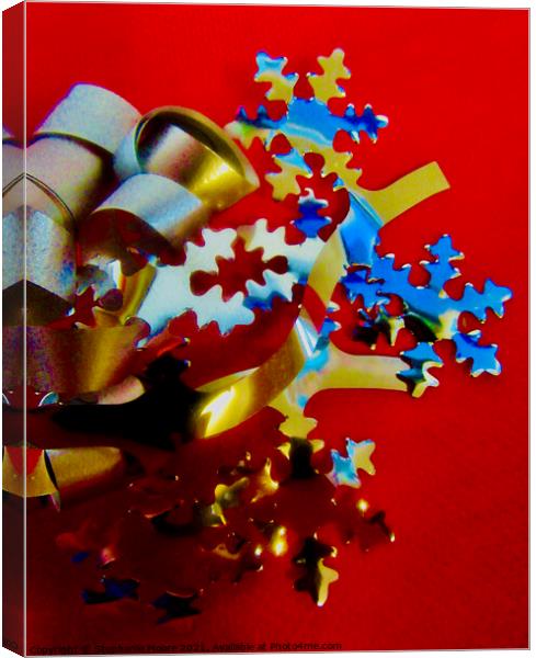 Christmas Abstract Canvas Print by Stephanie Moore