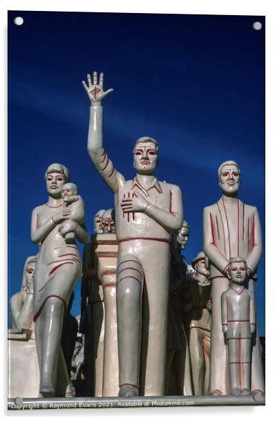 The Forward Statue Birmingham UK Acrylic by Raymond Evans