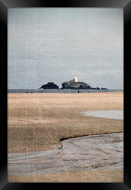Godrevy Lighthouse Framed Print by Kieran Brimson