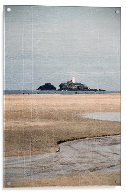 Godrevy Lighthouse Acrylic by Kieran Brimson