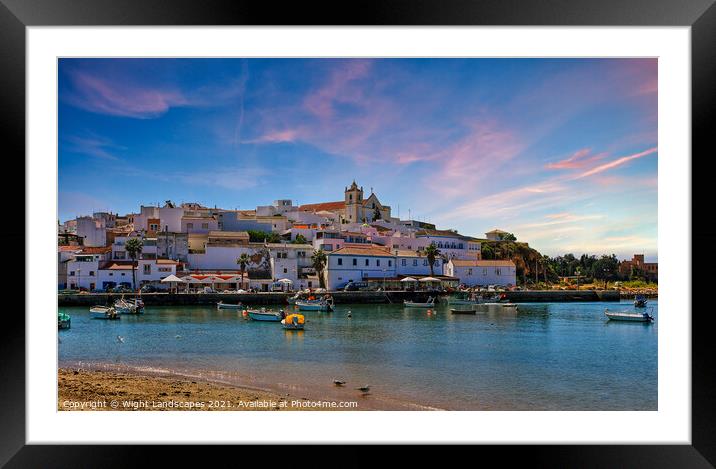 Ferragudo Village Algarve Portugal Framed Mounted Print by Wight Landscapes