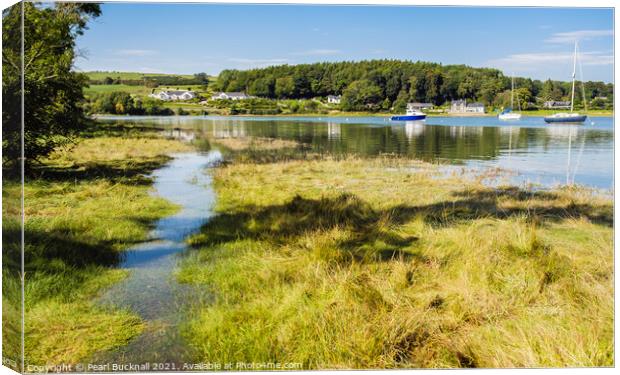 River Dee Estuary Dumfries and Galloway Canvas Print by Pearl Bucknall