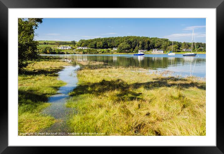 River Dee Estuary Dumfries and Galloway Framed Mounted Print by Pearl Bucknall