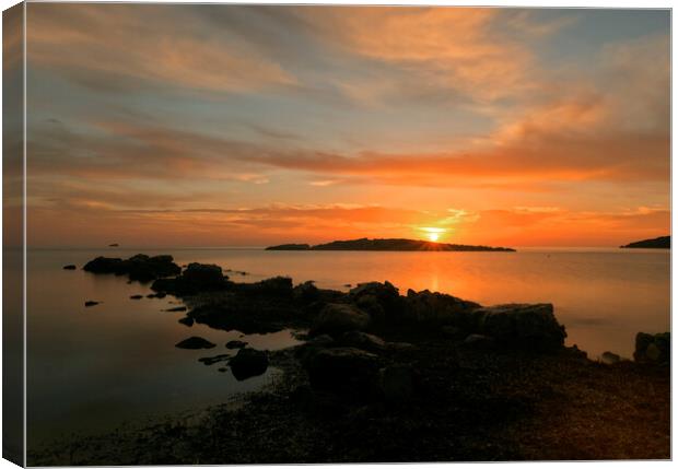 A peaceful sunrise from Sa Sal Rossa in Ibiza Canvas Print by Vicen Photo