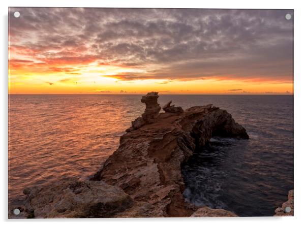 Dramatic sunrise at Cape Martinet in Ibiza Acrylic by Vicen Photo