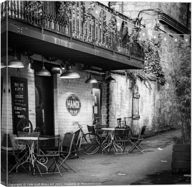 The Hanoi Bike Shop Off Byres Road Glasgow Canvas Print by Tylie Duff Photo Art