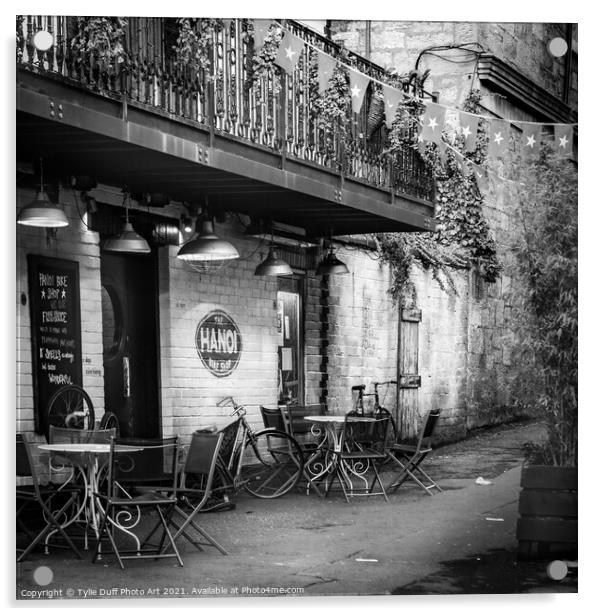The Hanoi Bike Shop Off Byres Road Glasgow Acrylic by Tylie Duff Photo Art