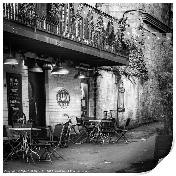 The Hanoi Bike Shop Off Byres Road Glasgow Print by Tylie Duff Photo Art