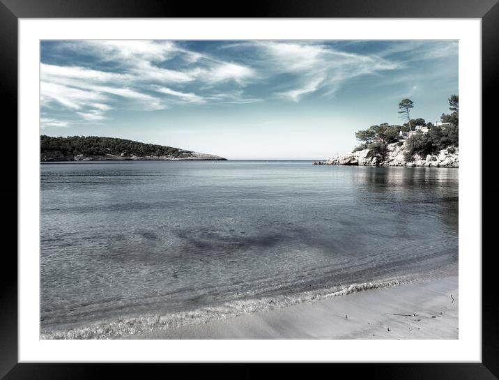 A heavenly beach in Ibiza Framed Mounted Print by Vicen Photo