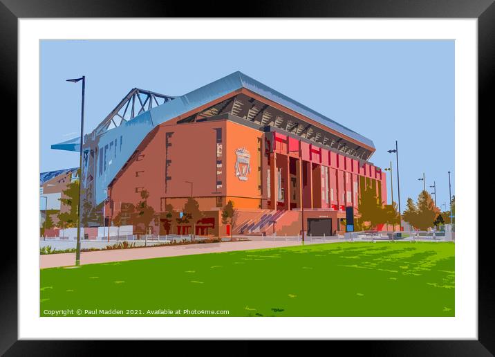 Anfield Framed Mounted Print by Paul Madden