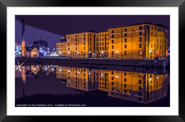 Canning Dock and Maritime Museum Liverpool Framed Mounted Print by Paul Madden