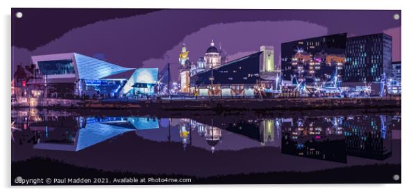 Canning Dock Panorama Acrylic by Paul Madden