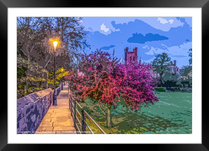 Chester City Walls Framed Mounted Print by Paul Madden
