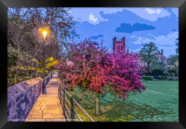 Chester City Walls Framed Print by Paul Madden