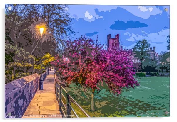 Chester City Walls Acrylic by Paul Madden