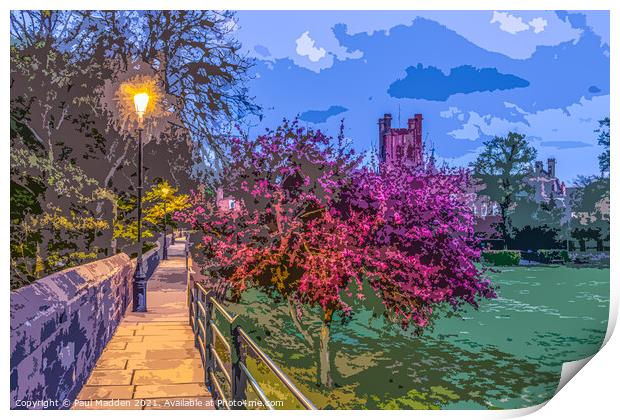 Chester City Walls Print by Paul Madden