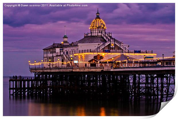 Eastbourne Pier, East Sussex. 6 Print by Dawn O'Connor