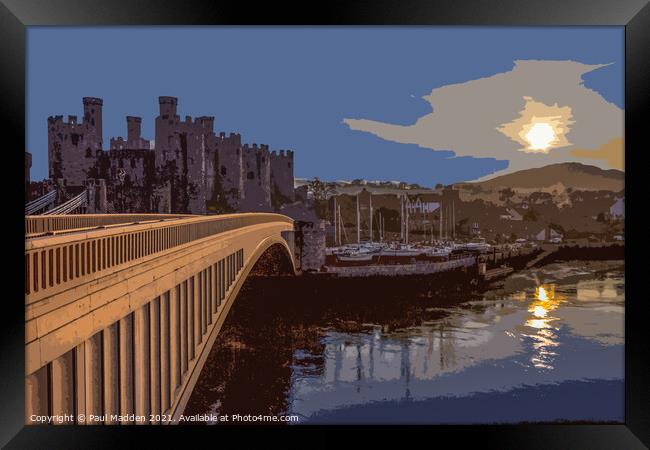 Conwy Harbour Framed Print by Paul Madden
