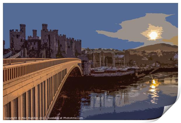 Conwy Harbour Print by Paul Madden