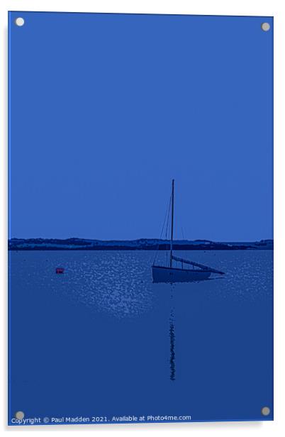 Crosby Marina Boat Acrylic by Paul Madden