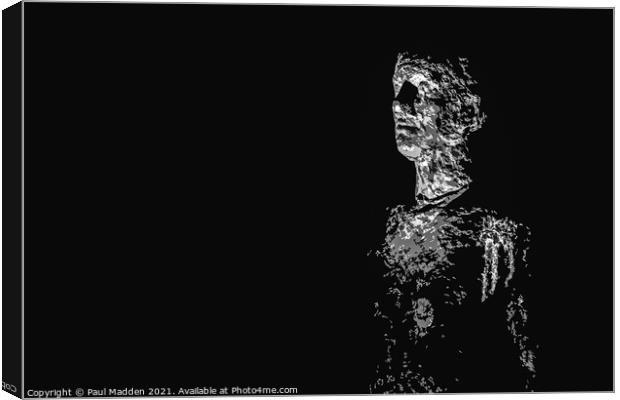 Iron man at night Canvas Print by Paul Madden