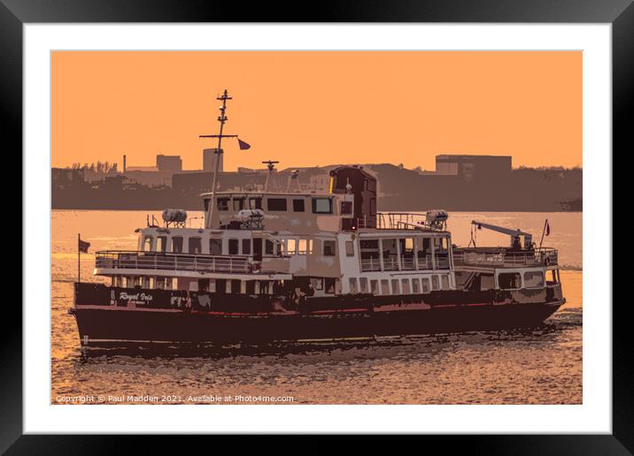 Mersey Ferry Royal Iris Framed Mounted Print by Paul Madden