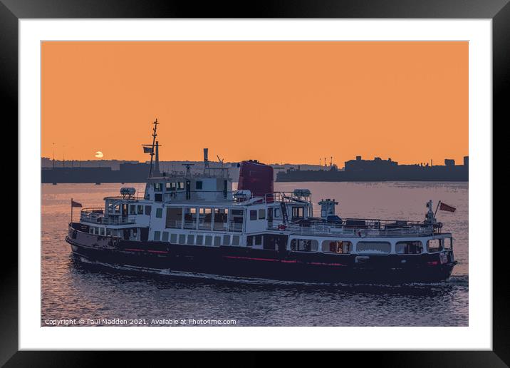 Royal Iris at sunset Framed Mounted Print by Paul Madden