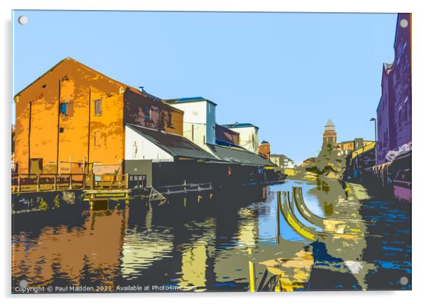 Wigan pier Acrylic by Paul Madden