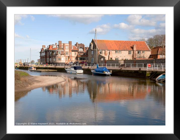 Blakeney harbour, Norfolk Framed Mounted Print by Elaine Hayward