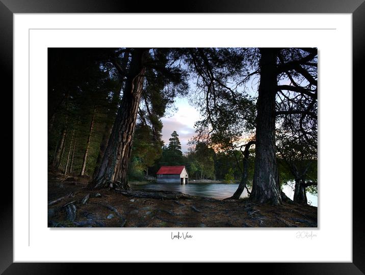 Abstract Loch Vaa Framed Mounted Print by JC studios LRPS ARPS
