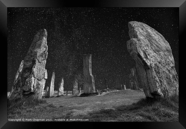 Calanais Standing Stones and Stars Framed Print by Photimageon UK