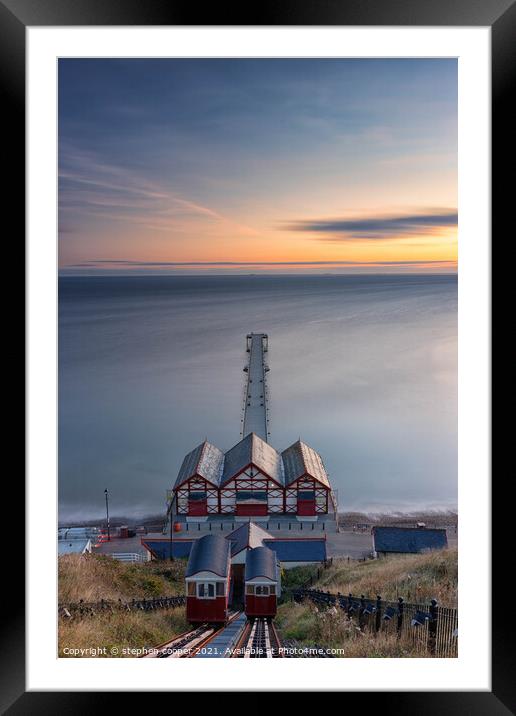 the pier Framed Mounted Print by stephen cooper