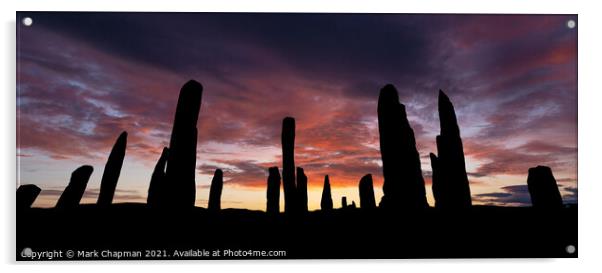 Calanais sunset silhouette Acrylic by Photimageon UK