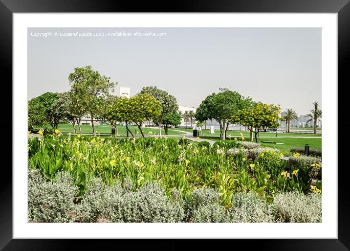 MIA Park Qatar Framed Mounted Print by Lucas D'Souza