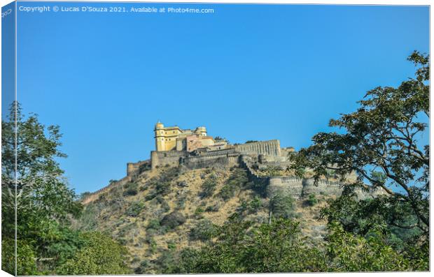 Kumbalgarh Fort in Rajasthan, India Canvas Print by Lucas D'Souza