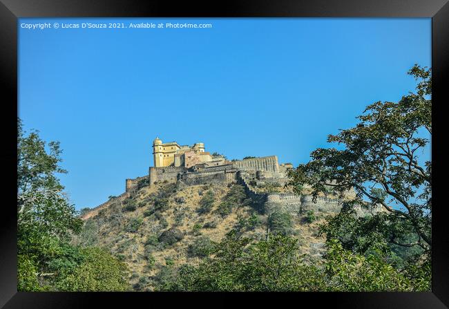 Kumbalgarh Fort in Rajasthan, India Framed Print by Lucas D'Souza