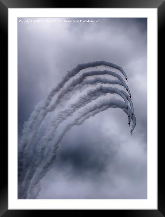 Spectacular Airshow Display Framed Mounted Print by Derek Daniel