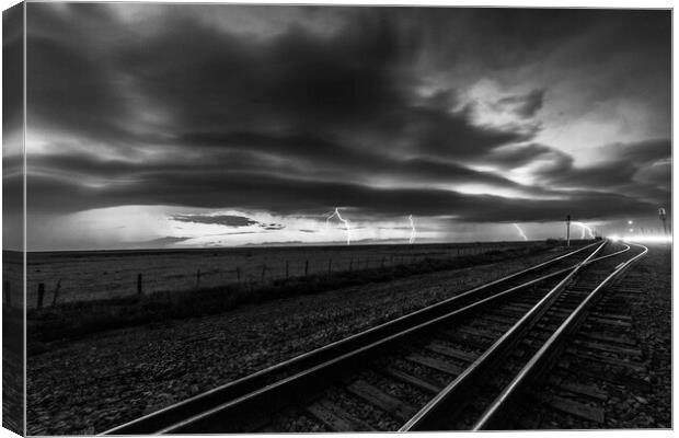 4 Bolts at Channing Canvas Print by John Finney