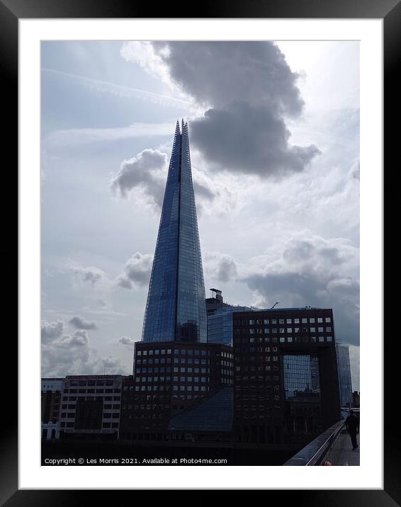 The Shard Framed Mounted Print by Les Morris