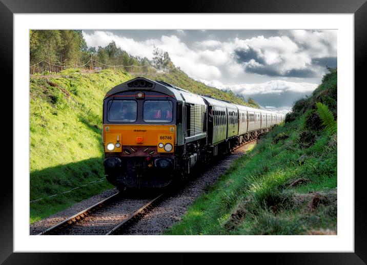 The Royal Scotsman Framed Mounted Print by Alan Simpson