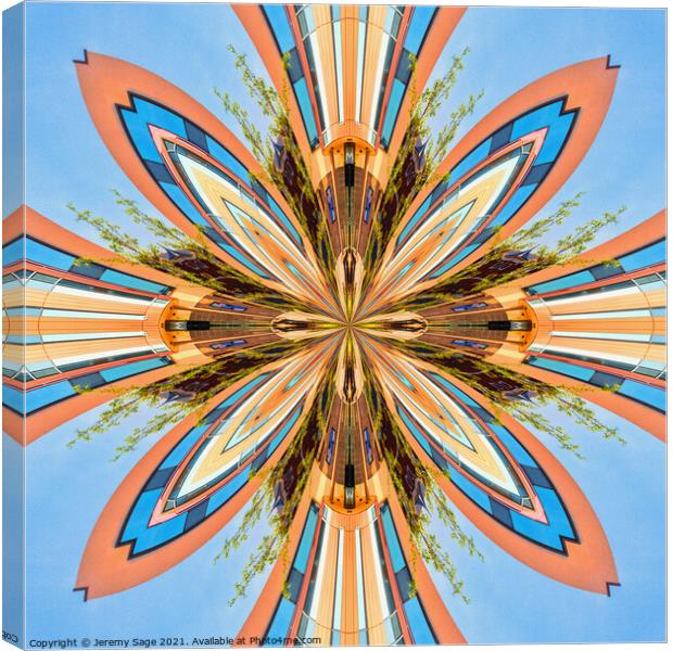 Symmetrical Burst Canvas Print by Jeremy Sage