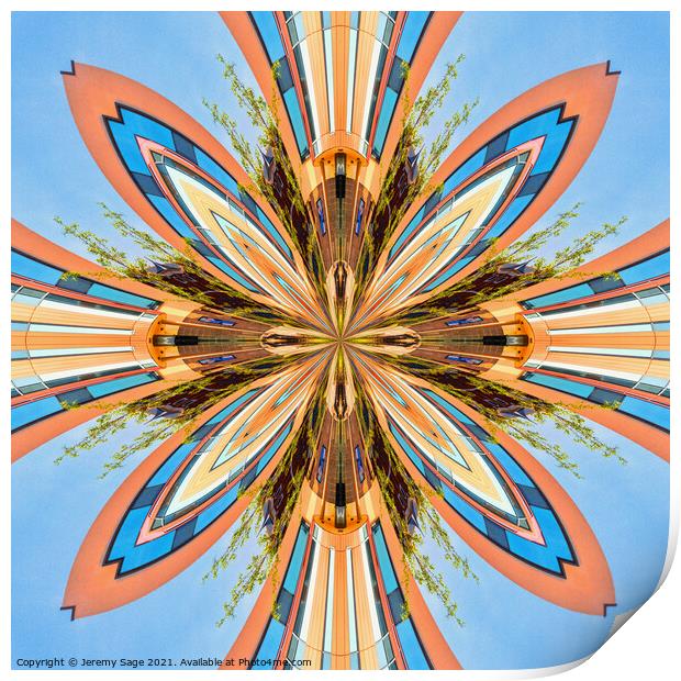 Symmetrical Burst Print by Jeremy Sage