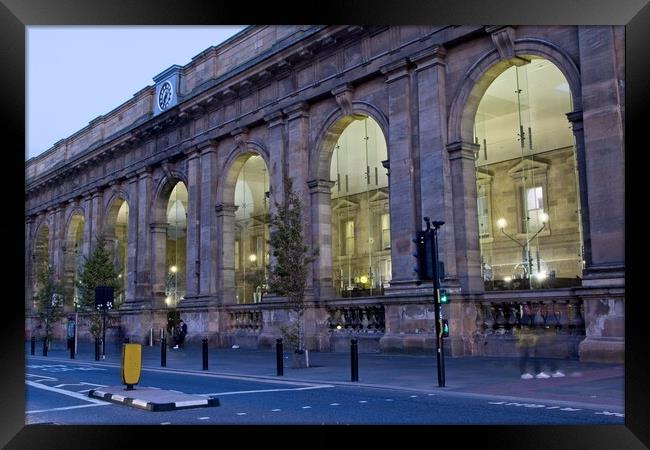 Newcastle Central Station Framed Print by Rob Cole