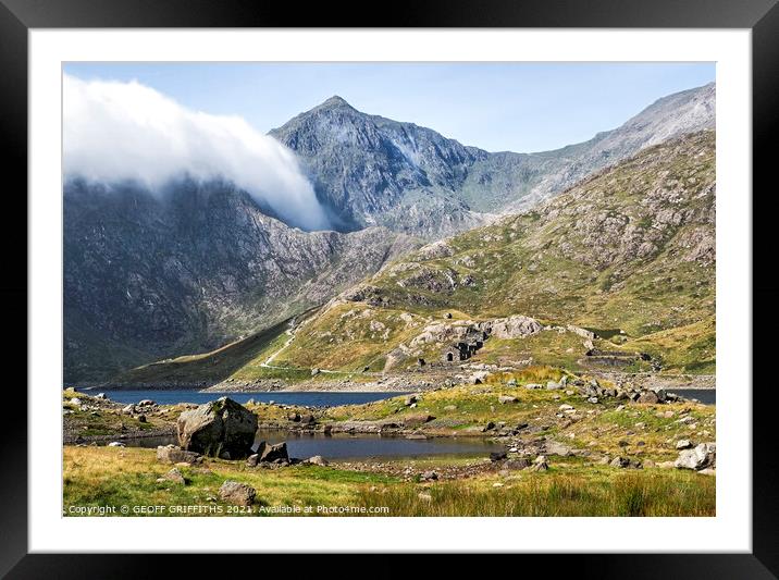 Mount Snowdon Framed Mounted Print by GEOFF GRIFFITHS