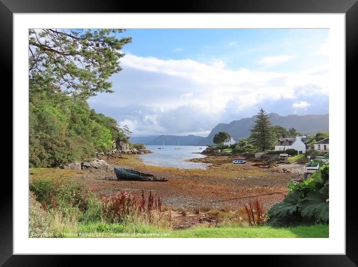 Scenery at Plockton Framed Mounted Print by Thelma Blewitt