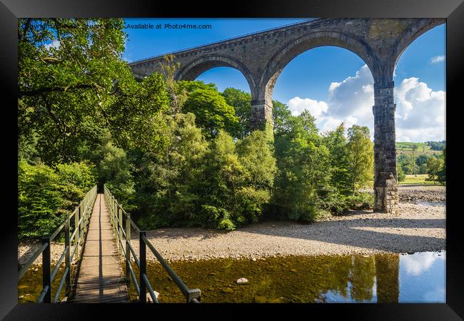 Lambley Viaduct is a stone bridge across the River South Tyne at Framed Print by Peter Stuart