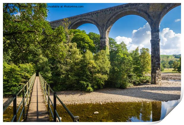 Lambley Viaduct is a stone bridge across the River South Tyne at Print by Peter Stuart