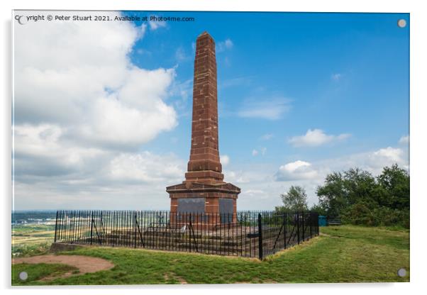 Frodsham War Memorial Acrylic by Peter Stuart