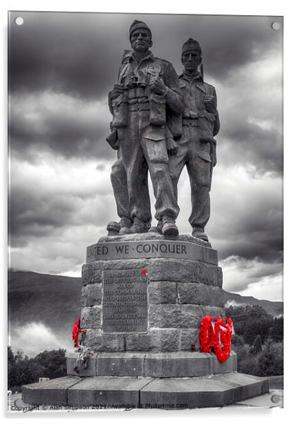 Commando Memorial Acrylic by Alan Simpson