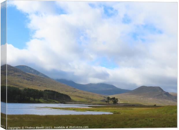 Loch Droma landscape Canvas Print by Thelma Blewitt